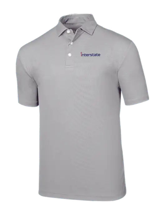 Callaway Birdseye Light Grey Polo w/Interstate Logo