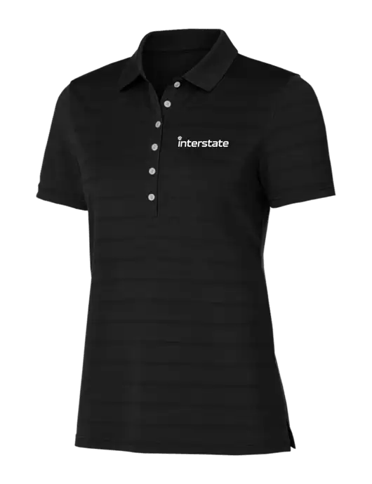 Callaway Womens Black Ventilated Polo w/Interstate Logo