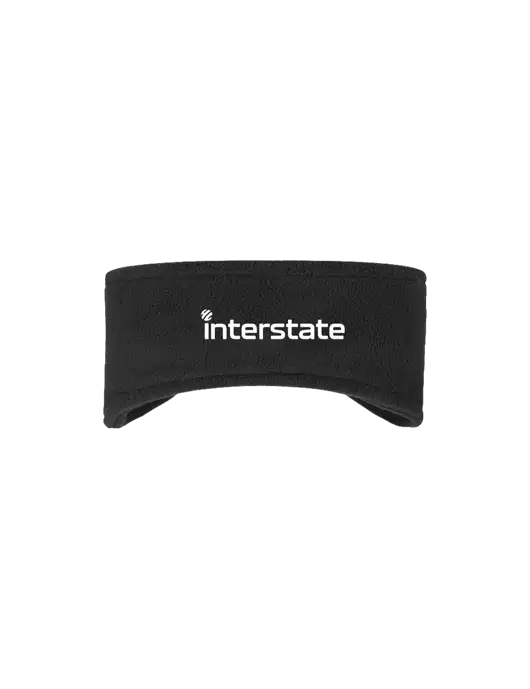 Black Stretch Fleece Headband w/Interstate Logo