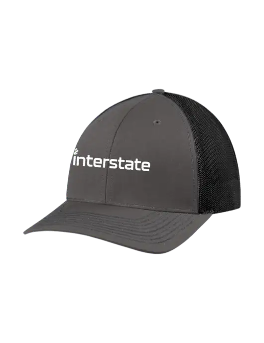 Richardson Adjustable Snapback Original 112 Trucker Cap Dark Grey w/Black Mesh w/Interstate Logo
