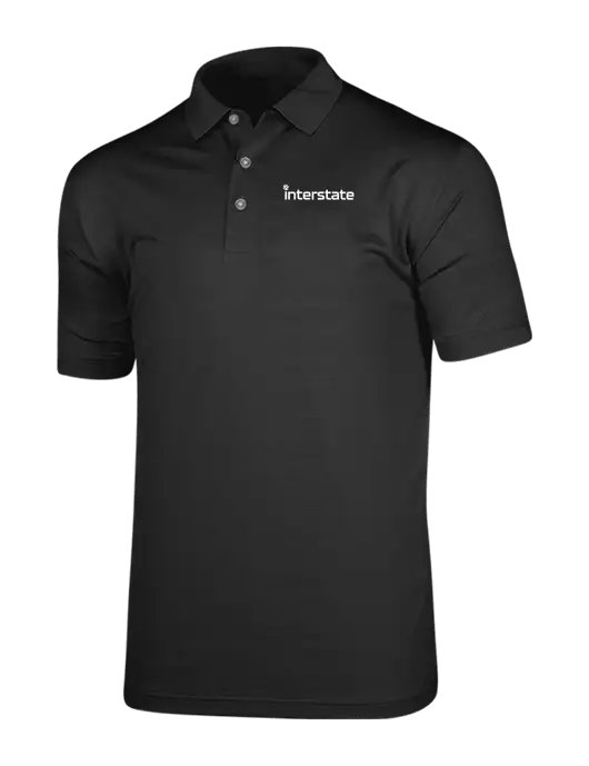 Callaway Vibrant Black Ventilated Polo w/Interstate Logo