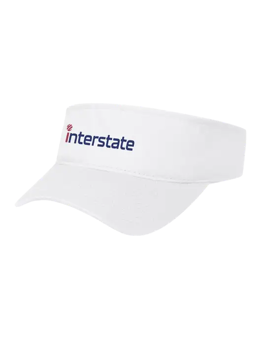 White Cap Visor w/Interstate Logo
