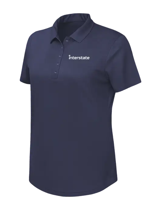 Callaway Womens Birdseye Navy Polo w/Interstate Logo