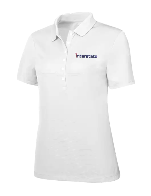 Callaway Womens Ottoman Bright White Polo w/Interstate Logo