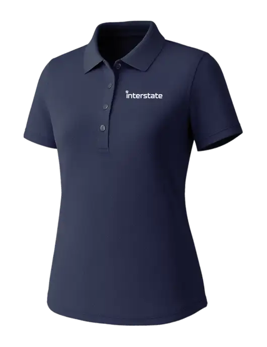Callaway Womens Core Navy Performance Polo w/Interstate Logo