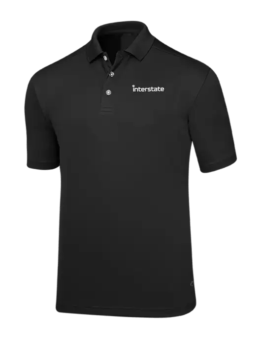 Callaway Core Black Performance Polo w/Interstate Logo