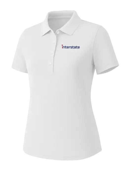 Callaway Womens Core Bright White Performance Polo w/Interstate Logo