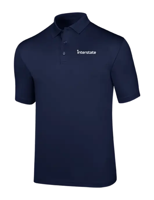 Callaway Opti-Dri Navy Chev Polo w/Interstate Logo