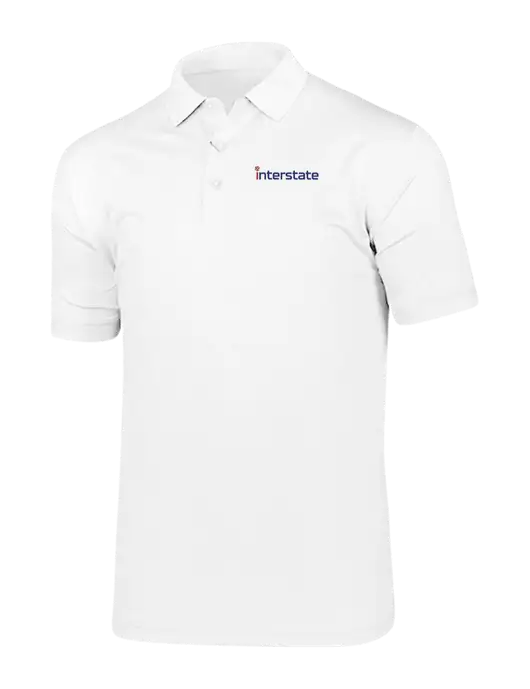 Callaway Vibrant Bright White Ventilated Polo w/Interstate Logo