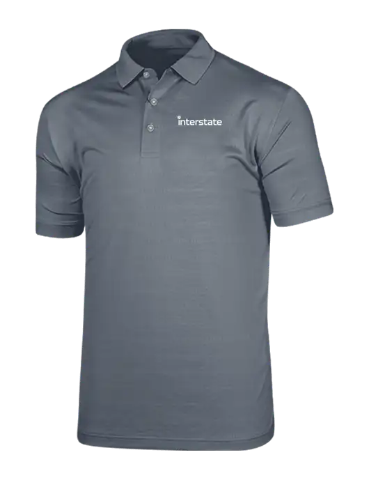 Callaway Vibrant Light Grey Ventilated Polo w/Interstate Logo