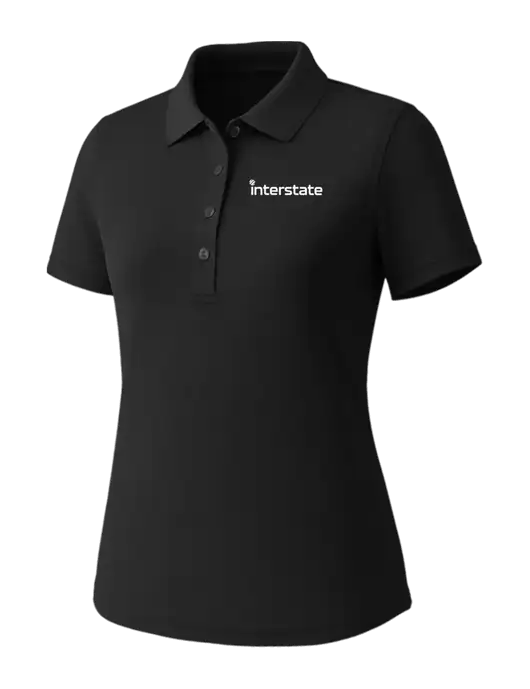 Callaway Womens Core Black Performance Polo w/Interstate Logo
