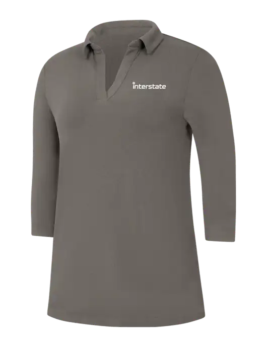 Womens Dark Grey Luxe Knit Tunic w/Interstate Logo