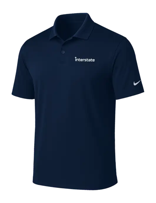 NIKE Navy Victory Solid Polo w/Interstate Logo