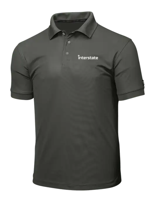 OGIO Medium Grey Caliber 2.0 Polo w/Interstate Logo