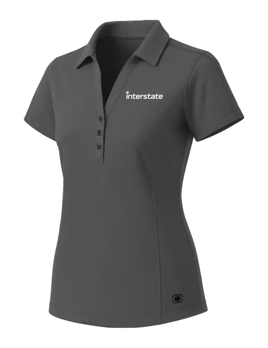 OGIO Womens Medium Grey ONYX Polo w/Interstate Logo