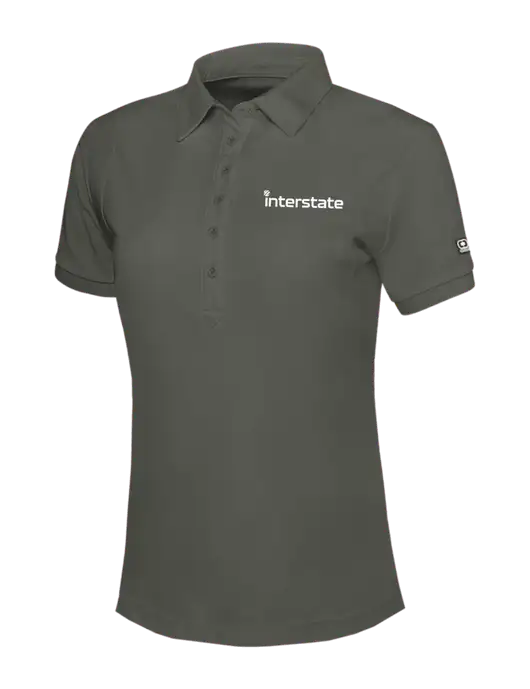 OGIO Womens Medium Grey Jewel Polo w/Interstate Logo