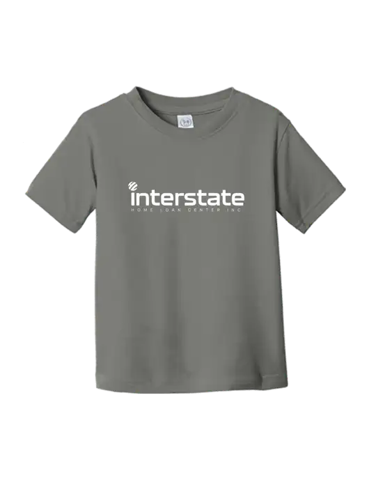 Rabbit Skins Charcoal Toddler Fine Jersey Tee w/Interstate Logo