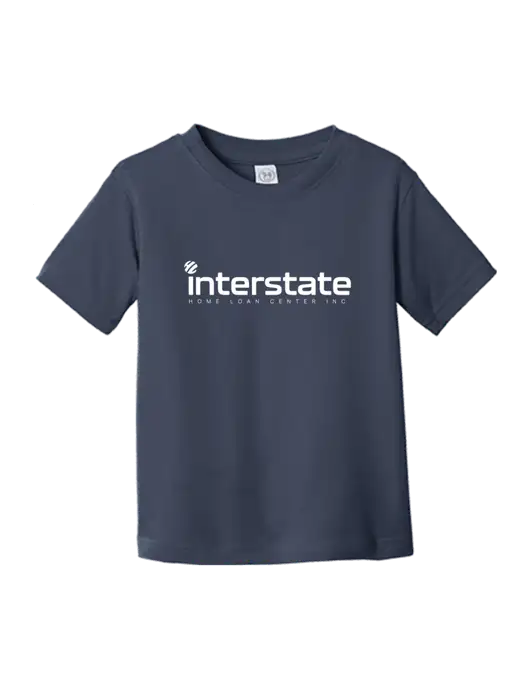 Rabbit Skins Navy Toddler Fine Jersey Tee w/Interstate Logo