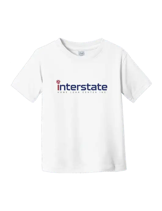 Rabbit Skins White Toddler Fine Jersey Tee w/Interstate Logo