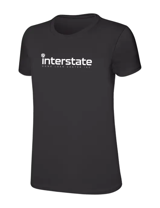 Womens Ring Spun Charcoal 4.5 oz T-Shirt w/Interstate Logo