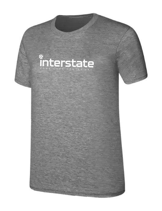 Womens Ring Spun Light Grey Heather 4.5 oz T-Shirt w/Interstate Logo