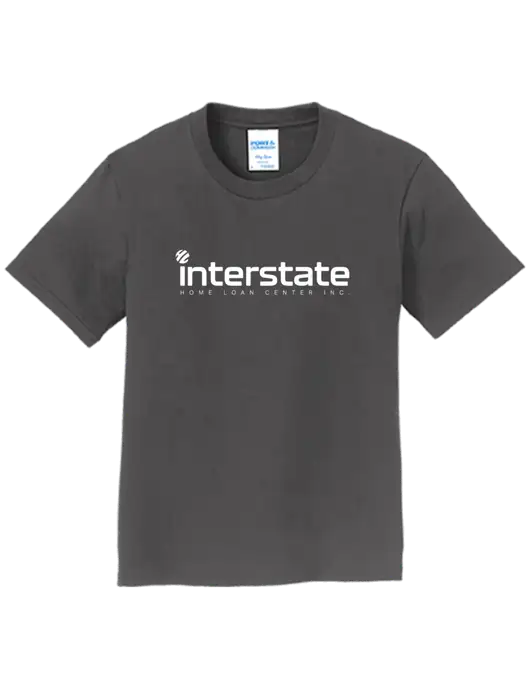 Youth Ring Spun Charcoal 4.5 oz T-Shirt w/Interstate Logo