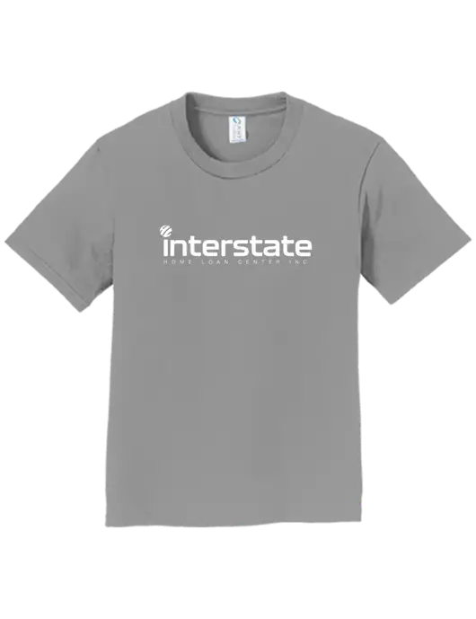 Youth Ring Spun Medium Grey 4.5 oz T-Shirt w/Interstate Logo