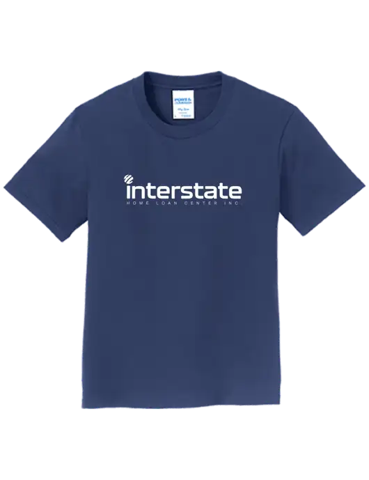 Youth Ring Spun Navy 4.5 oz T-Shirt w/Interstate Logo