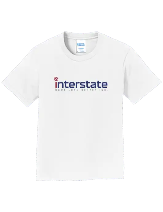 Youth Ring Spun White 4.5 oz T-Shirt w/Interstate Logo
