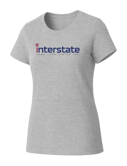 Womens Seriously Soft Light Heathered Grey T-Shirt w/Interstate Logo