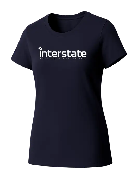 Womens Seriously Soft New Navy T-Shirt w/Interstate Logo