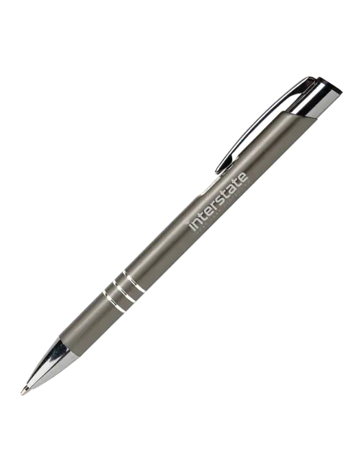 Laurent Gunmetal Pen - Black Ink w/Interstate Logo