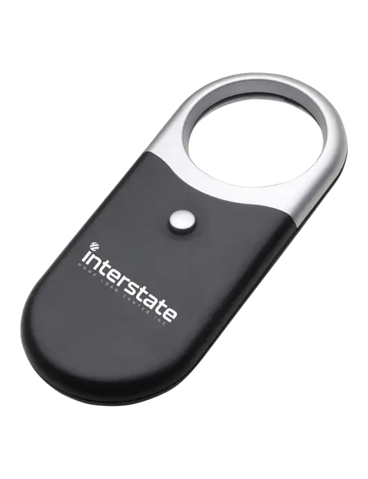 Compact Black Magnifier Light w/Interstate Logo