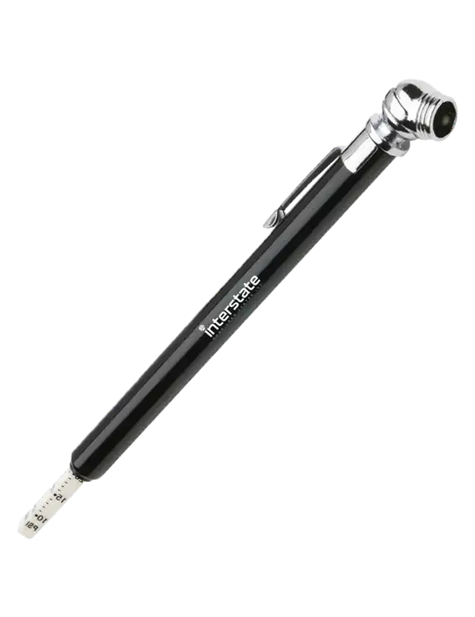 Quick View Black Tire Gauge w/Interstate Logo