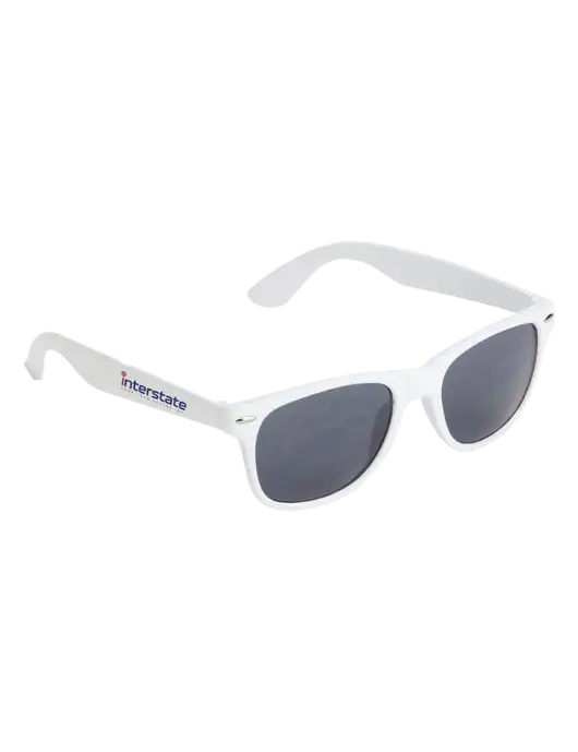 Daytona White Sunglasses w/Interstate Logo
