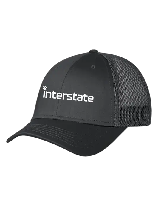 Charcoal Mesh Trucker Cap Snap Back w/Interstate Logo