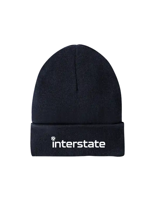 Recycled True Navy Beanie w/Interstate Logo