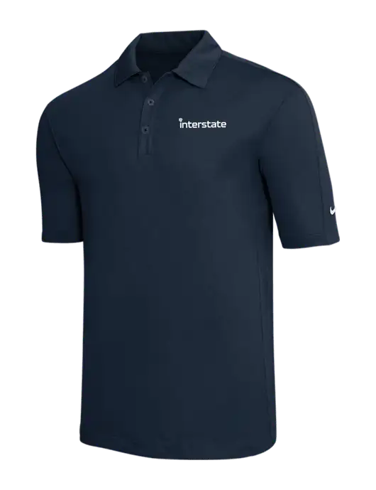 Nike Navy Tech Sport Dri-FIT Polo w/Interstate Logo