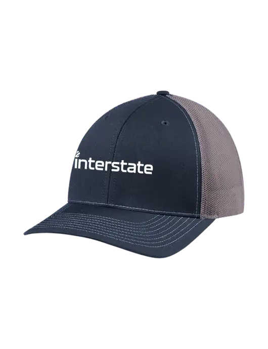 Richardson Adjustable Snapback Original 112 Trucker Cap Navy w/Charcoal Mesh w/Interstate Logo