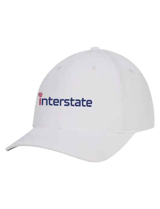 White Nylon Twill Performance Cap w/Interstate Logo