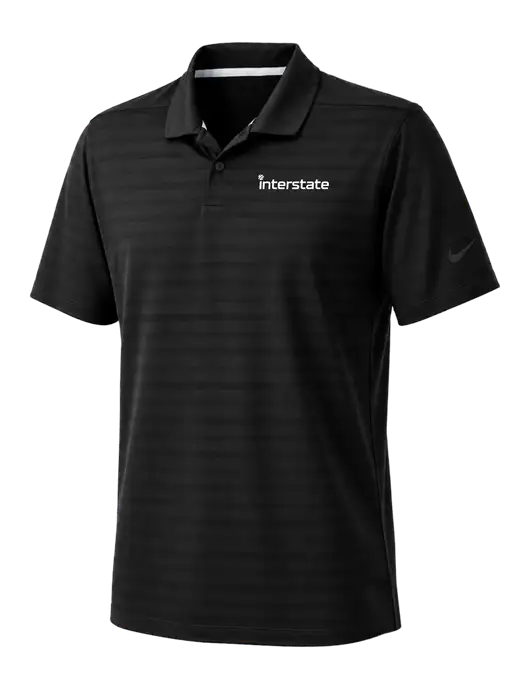 Nike Black Dri-FIT Vapor Jacquard Polo w/Interstate Logo