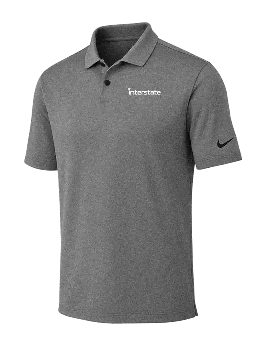 Nike Dark Grey Heather Dri-FIT Vapor Polo w/Interstate Logo