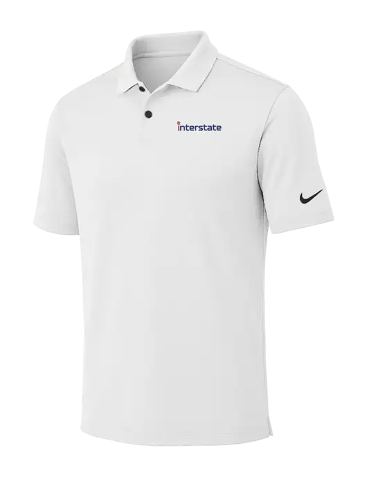 Nike White Dri-FIT Vapor Polo w/Interstate Logo