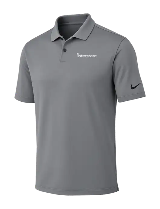 Nike Medium Grey Dri-FIT Vapor Polo w/Interstate Logo