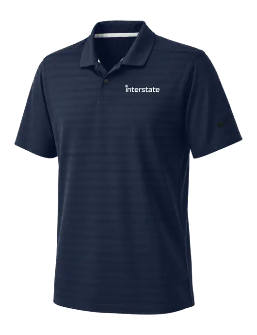 Nike Navy Dri-FIT Vapor Jacquard Polo w/Interstate Logo