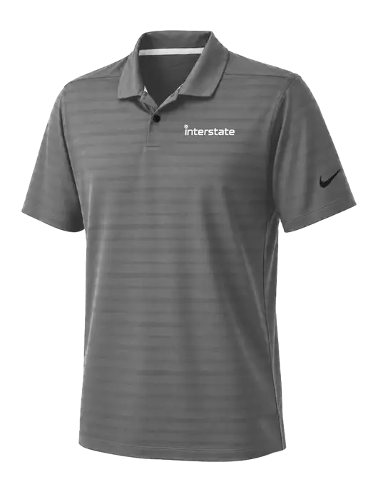Nike Dark Medium Grey Dri-FIT Vapor Jacquard Polo w/Interstate Logo