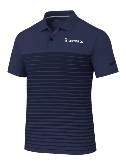 Nike Navy Dri-FIT Vapor Block Polo w/Interstate Logo
