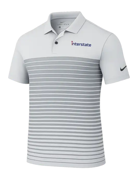 Nike Light Grey Dri-FIT Vapor Block Polo w/Interstate Logo