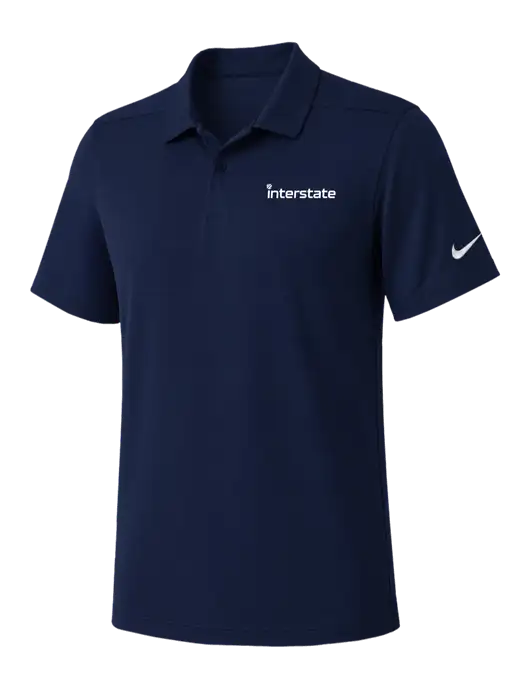 Nike Navy Dry Essential Solid Polo w/Interstate Logo