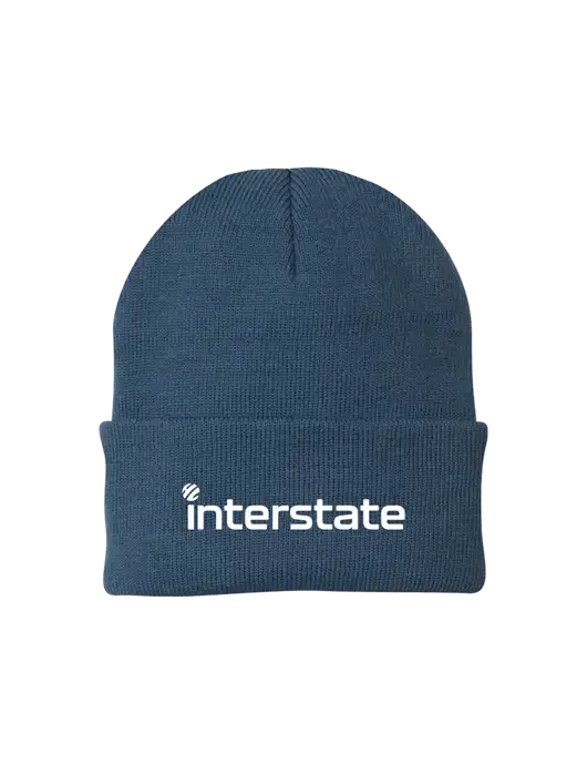 Dark Slate Knit Cap w/Interstate Logo